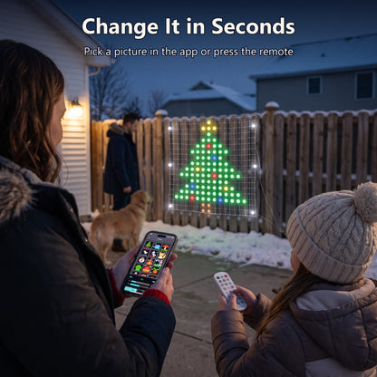 Changing the net light picture with the phone app and remote