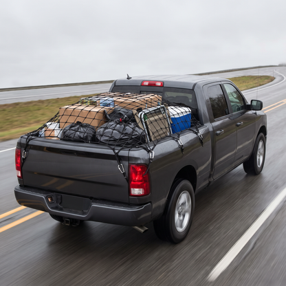 Load held flat under HaulGrip on the highway