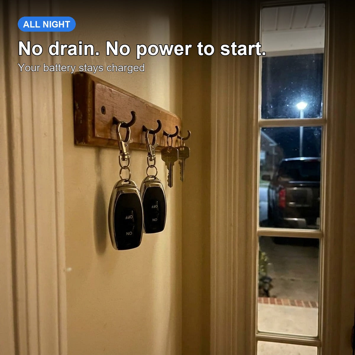 Remote Battery Disconnect Switch - 12V/24V, remotes on the key hook overnight