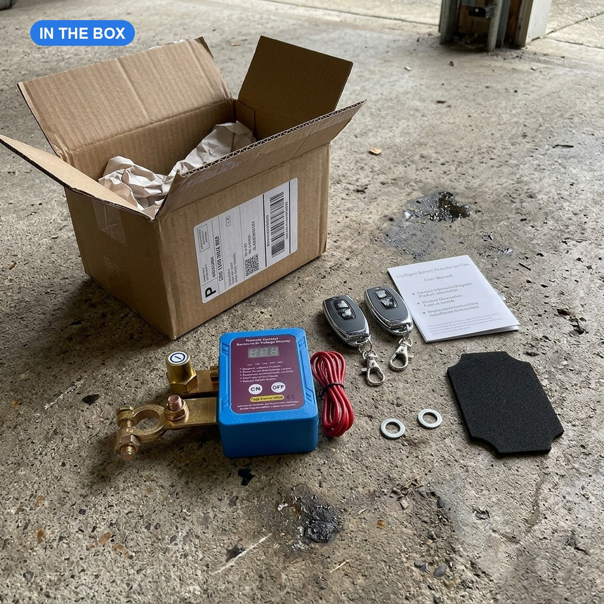 Remote Battery Disconnect Switch - 12V/24V, what's in the box