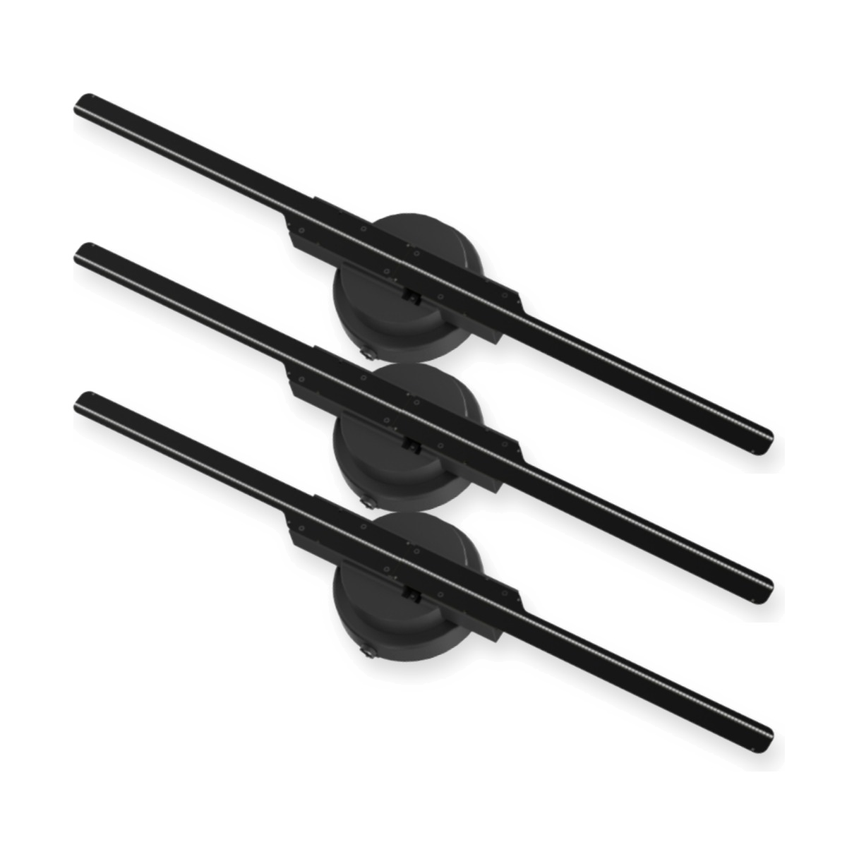 3 Corvande 3D hologram fans