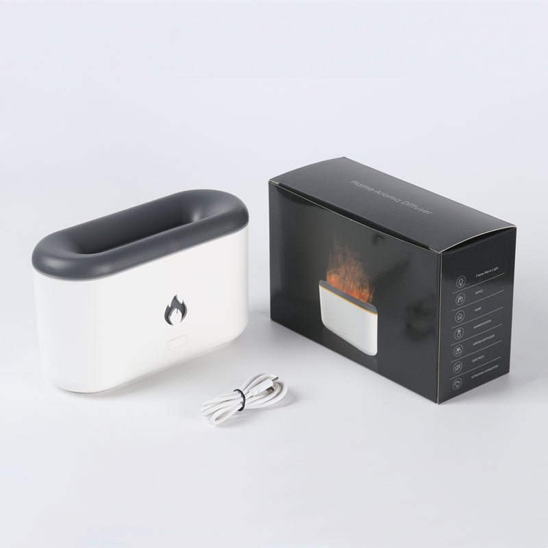 The diffuser, its USB-C cable and the box it arrives in