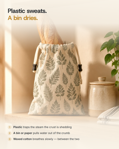 Plastic sweats, a bread bin dries - how waxed cotton sits between the two