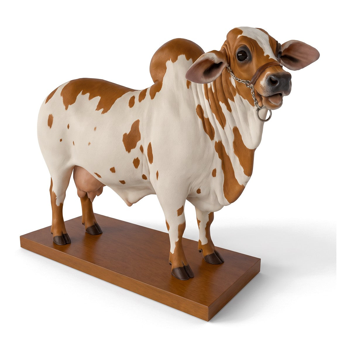 Pour Bull in Caramel & White
