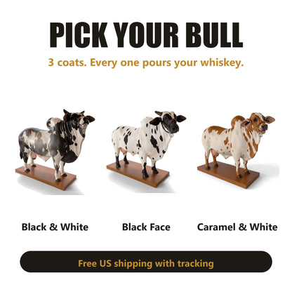 Pick your bull: Black & White, Black Face, Caramel & White