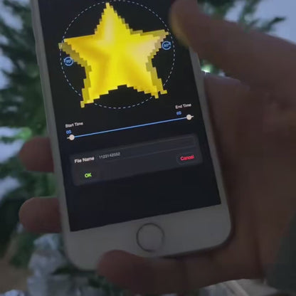 Video: a phone sends a star clip and the hologram fan becomes a glowing tree topper